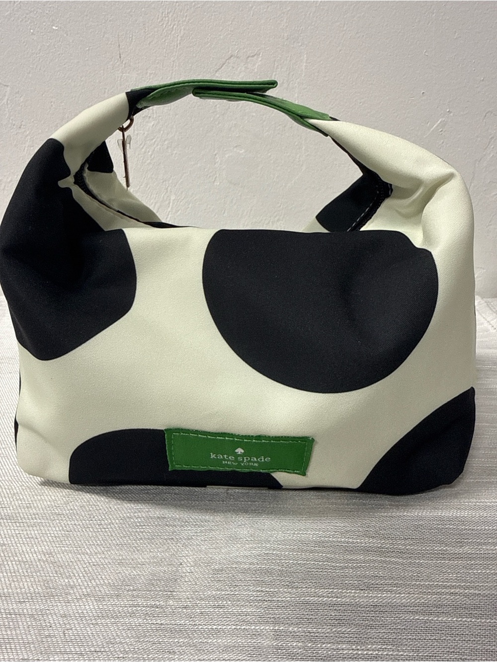 kate spade Black, White & Green Polka Dot Shoulder Bag